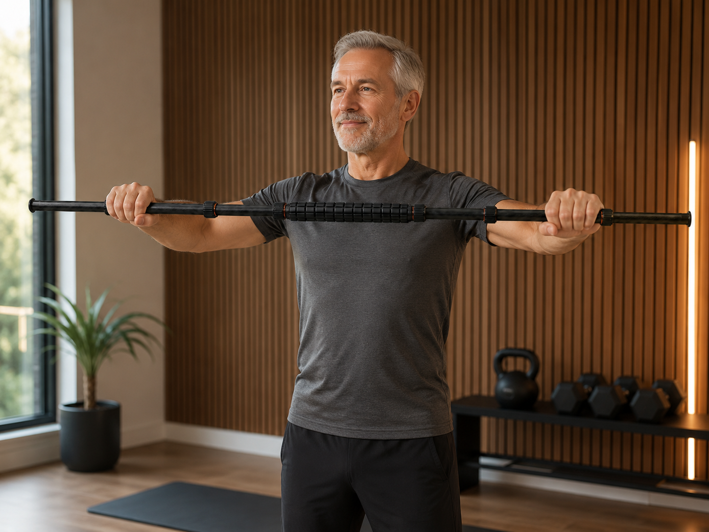Adult using Matte Black RUYI for independent daily movement